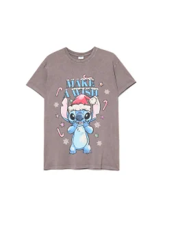 Cropp Ubrania Świąteczne|Koszulki, Topy*Świąteczny T-shirt ze Stitchem