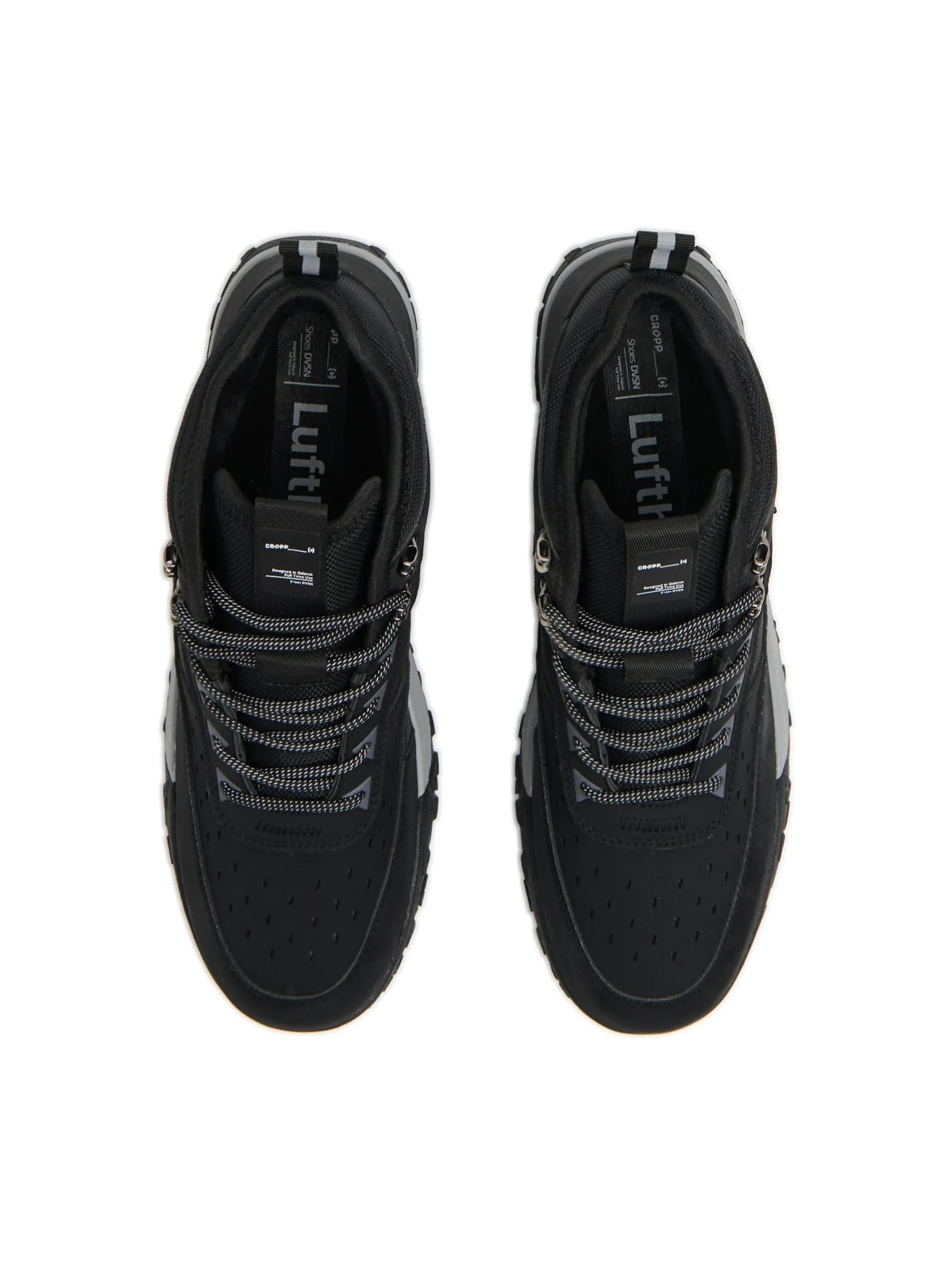 Cropp Za Kostkę*Wysokie czarne sneakersy