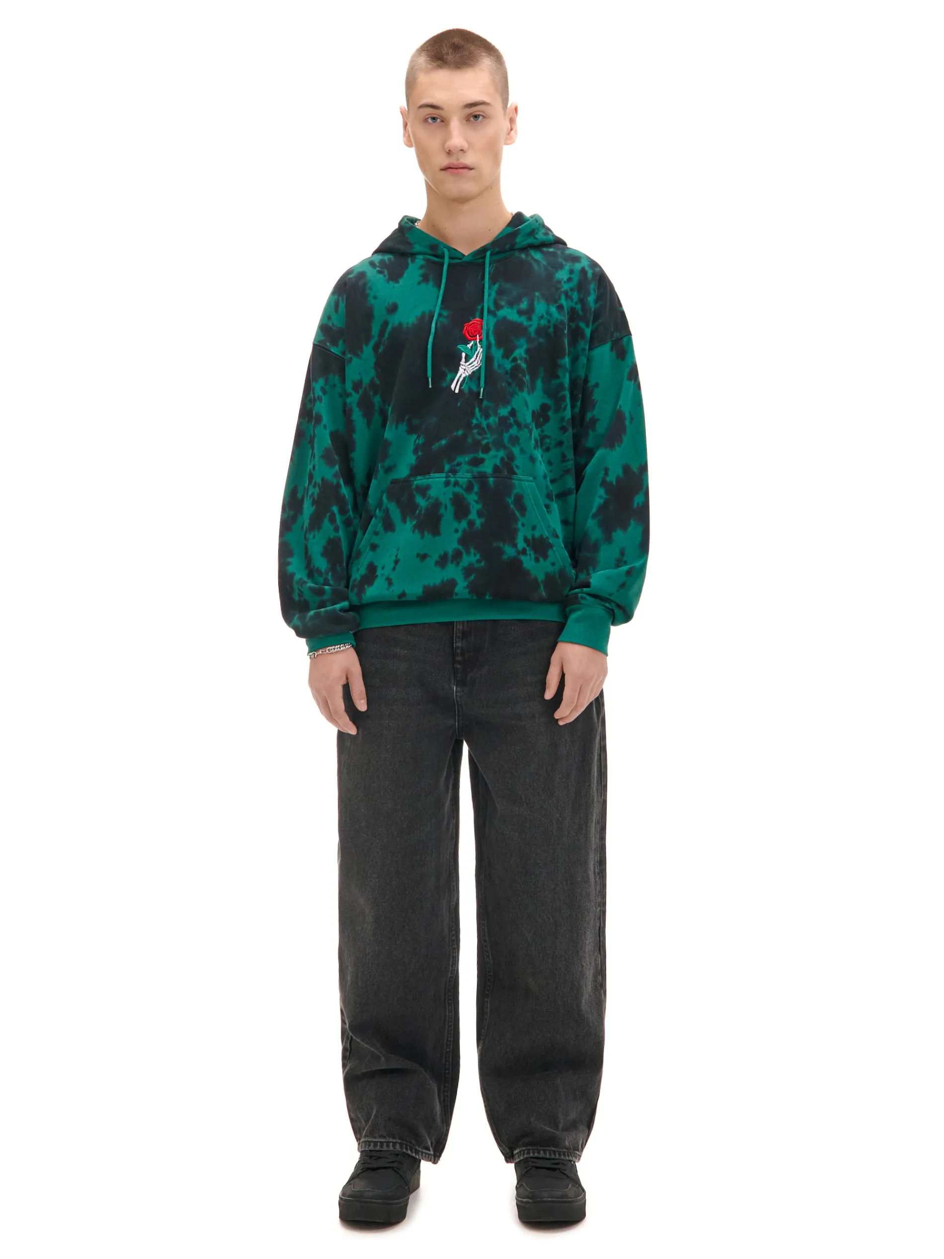 Cropp Bluzy*Wzorzysta bluza z kapturem