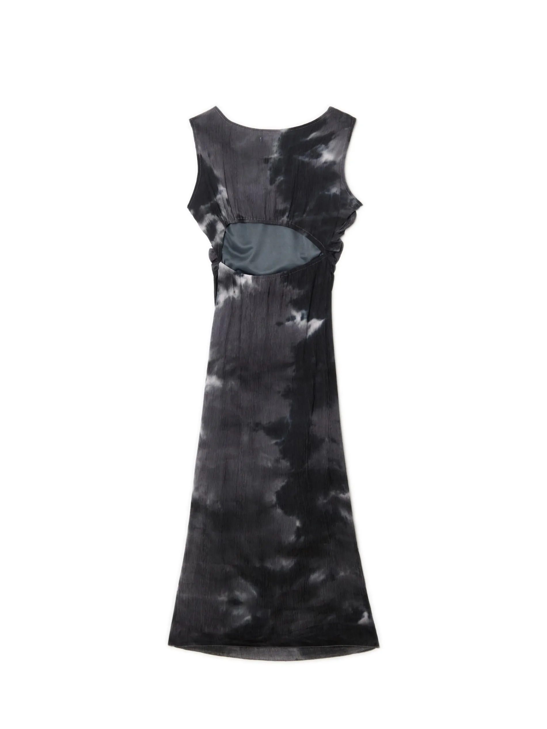 Cropp Sukienki, Kombinezony*Wzorzysta czarna sukienka maxi