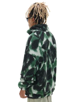 Cropp Bluzy*Zielona polarowa bluza ze stójką