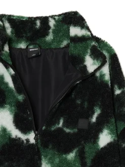 Cropp Bluzy*Zielona polarowa bluza ze stójką