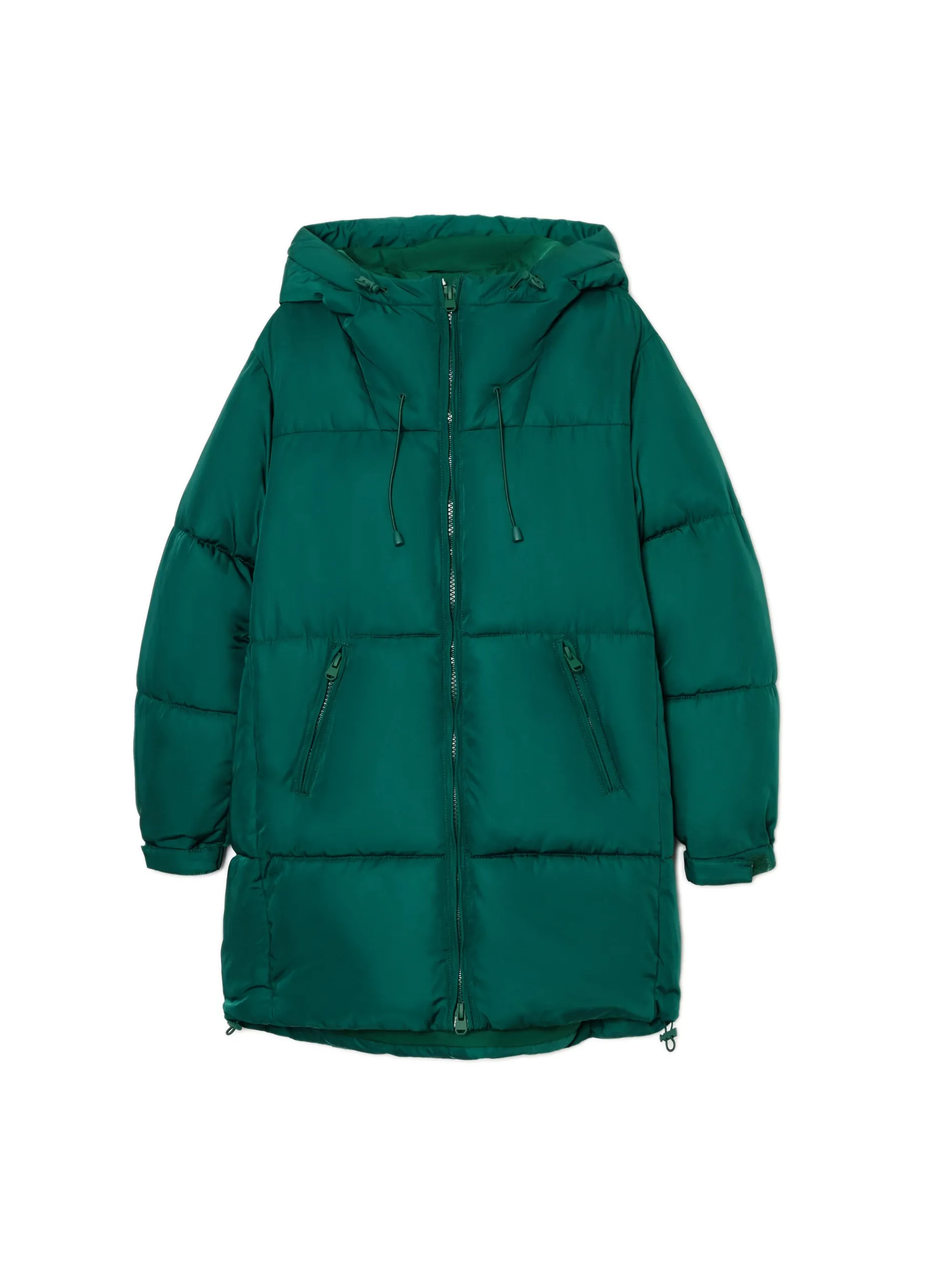 Cropp Kurtki, Płaszcze*pikowany płaszcz z kapturem