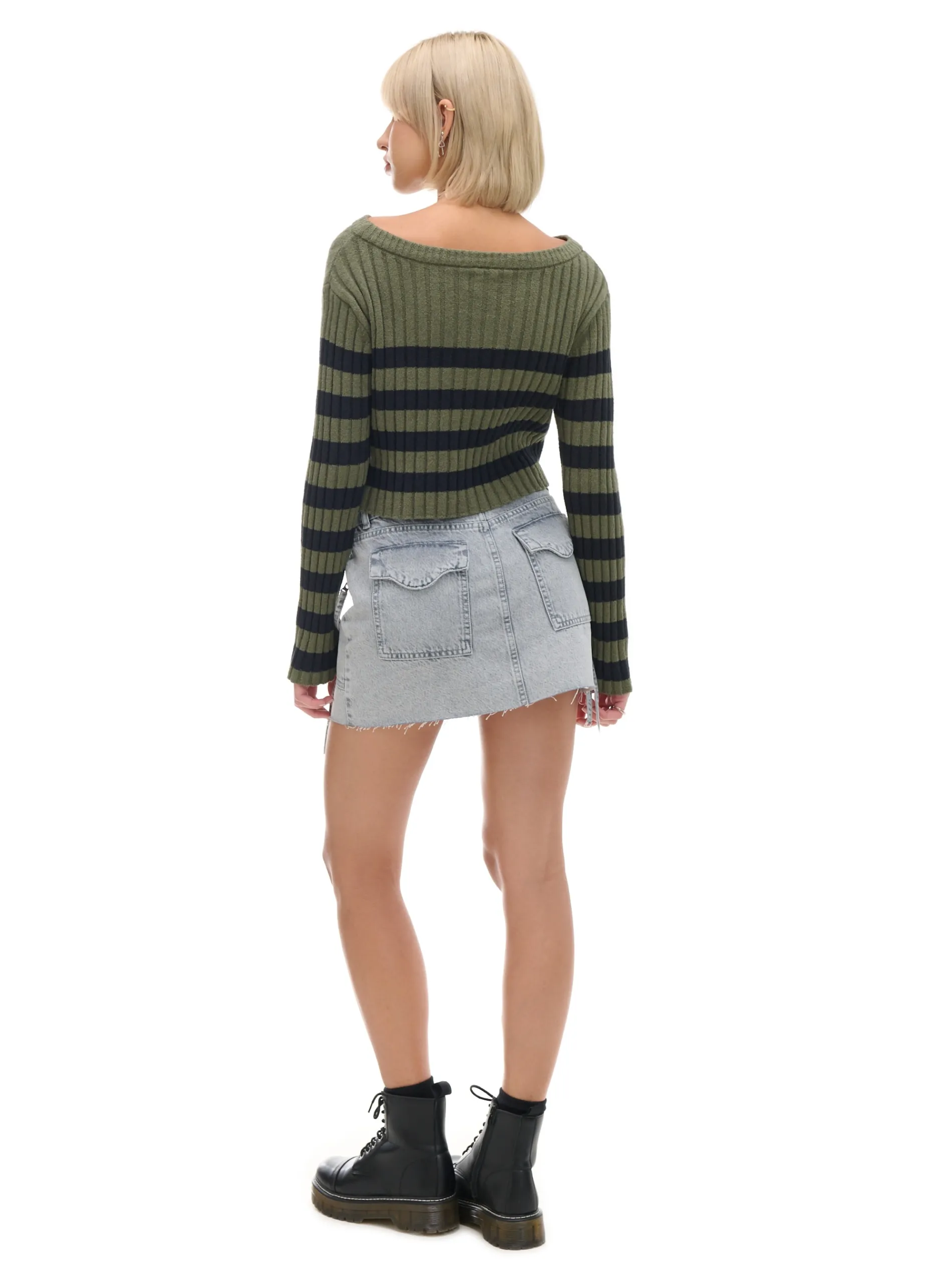 Cropp Swetry*sweter w czarne paski